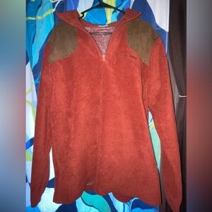 Columbia Rust Fleece Pullover